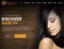 Tablet Screenshot of hairfx.ca